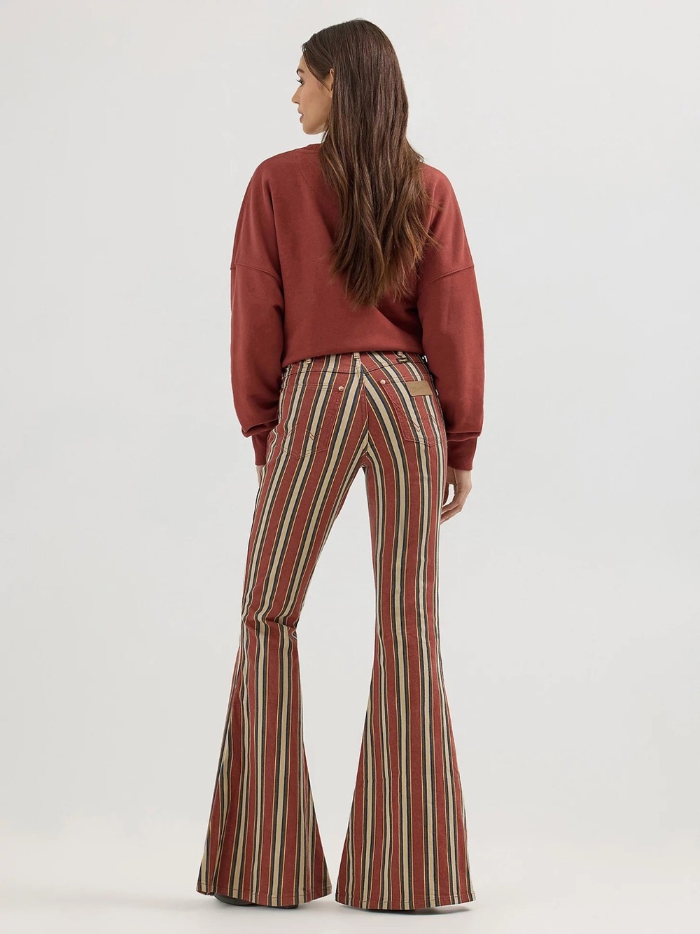 Wrangler x Lainey Wilson Denay Stripe Bell Bottoms 29 - Picture 5 of 8